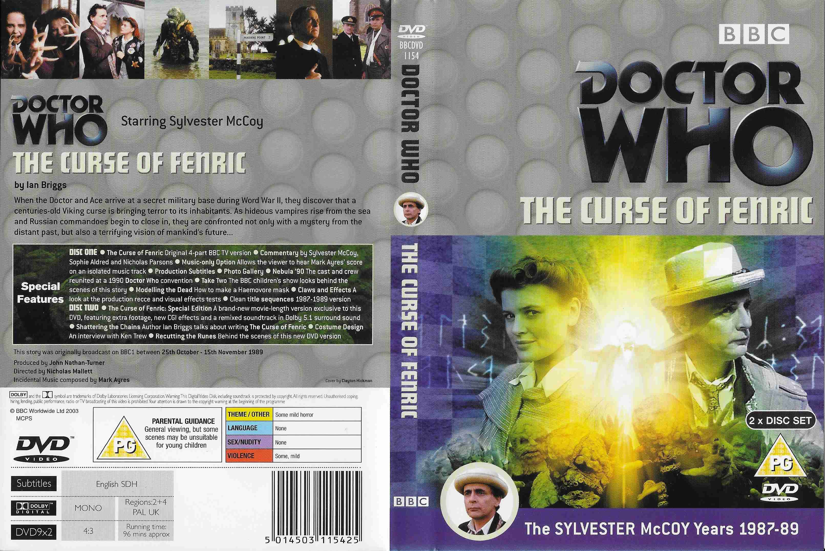 Picture of BBCDVD 1154 Doctor Who - The curse of Fenric by artist Ian Briggs from the BBC records and Tapes library